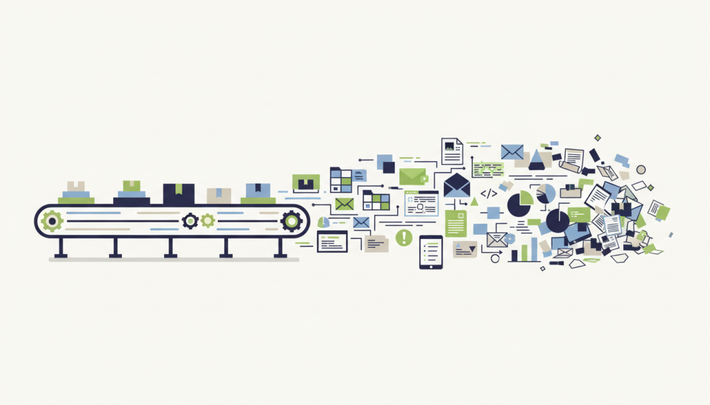 from insdustry to information thinking Illustration